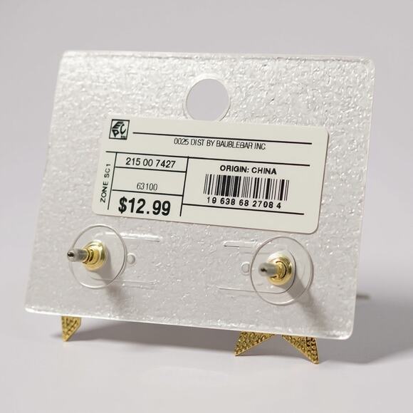 Sugarfix by Baublebar Black Sparkling Star Stud Earrings | Nickel-Free - Picture 2 of 2